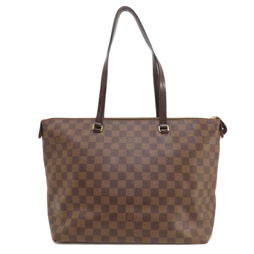 Louis Vuitton Iena Brown Canvas Ebene Bag Damier Tote